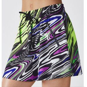 Fabletics Mikah Carnival Print Athletic Mini Skirt Women's Size Medium